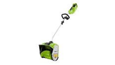 Снегоуборщик аккумуляторный Greenworks GD40SS, 40V, 30 см, бесщеточный, с 1хАКБ 4 Ач и ЗУ (2600807UB)